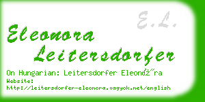 eleonora leitersdorfer business card